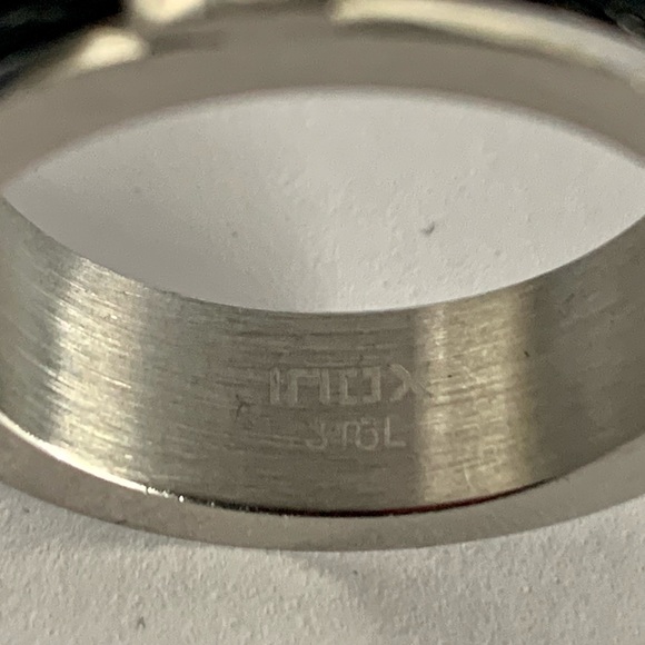 INOX PVC Cable Men’s ring size 12 ss - Picture 4 of 5